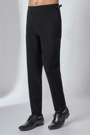Salil Bhatia_Black Embroidery, Sequins, Beads, Zari Griffin Tuxedo Set _Online_at_Aza_Fashions