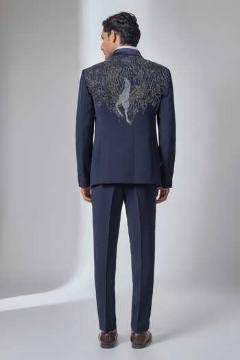 Salil Bhatia Pegasus Embroidered Tuxedo Set 