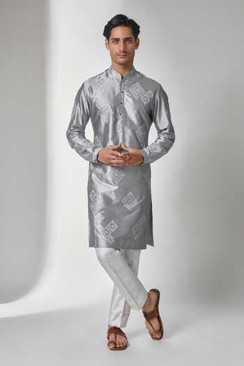 Salil Bhatia Mirrorwork Kurta & Pant Set 