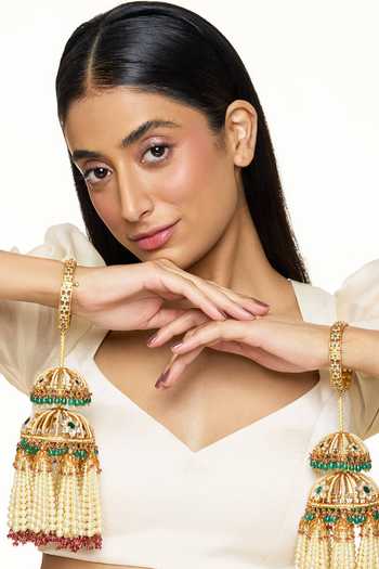 Buy Raabta By Rahul Multi Color Noor-e-nazaakat Pair Of Kaleeras Online at Aza Fashions Buy_Raabta By Rahul_Multi Color Noor-e-nazaakat Pair Of Kaleeras _Online_at_Aza_Fashions