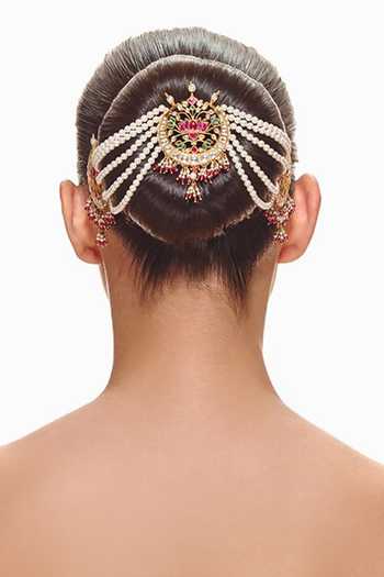 Raabta By Rahul Pink Lotus Chaand Bun Accessory