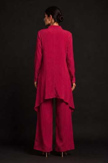 Crimp Crinkled Shirt & Pant Set 