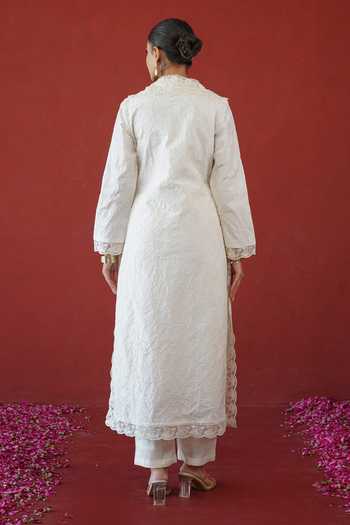 Masoomm Scallop Hem Kurta & Pant Set 
