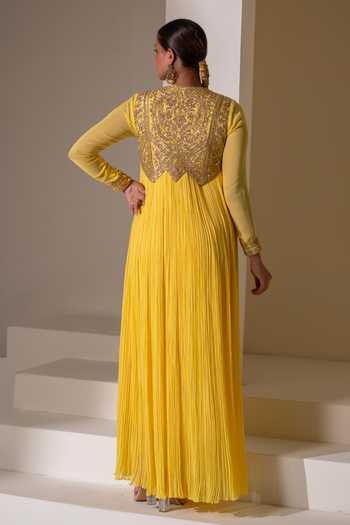 Rasasvada Neckline Embellished Anarkali 