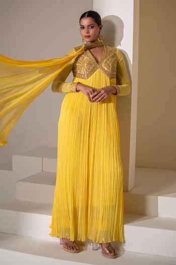 Rasasvada Neckline Embellished Anarkali 
