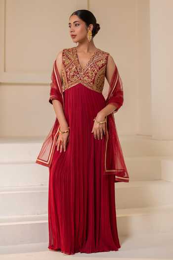 Rasasvada Placement Embellished Anarkali 