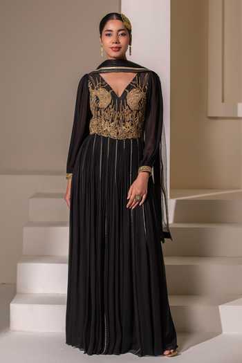 Rasasvada Placement Embellished Anarkali 