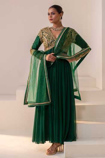 Rasasvada Floral Embellished Anarkali 