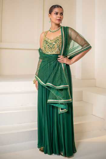 Rasasvada Placement Embellished Anarkali 