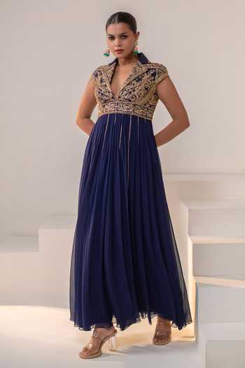 Rasasvada Collar Embellished Anarkali 