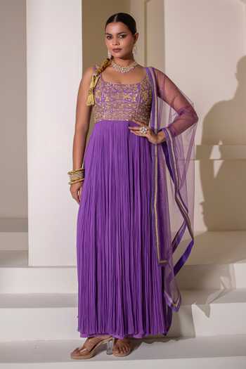 Rasasvada Placement Embellished Anarkali 