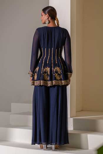 Rasasvada Embroidered Kalidar Jacket Set 