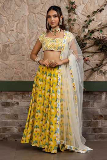 Senren By Eshana Raut Printed Lehenga Set 