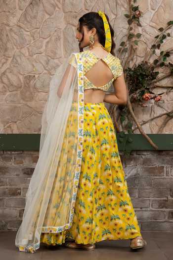 Senren By Eshana Raut Printed Lehenga Set 