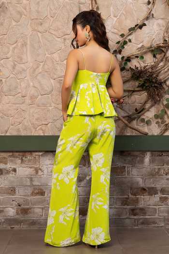 Senren By Eshana Raut Floral Print Top & Pant Set 