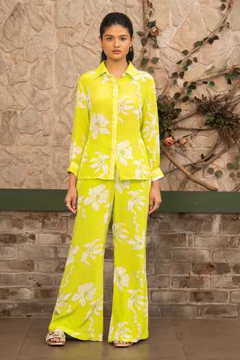 Senren By Eshana Raut Floral Print Shirt & Pant Set 