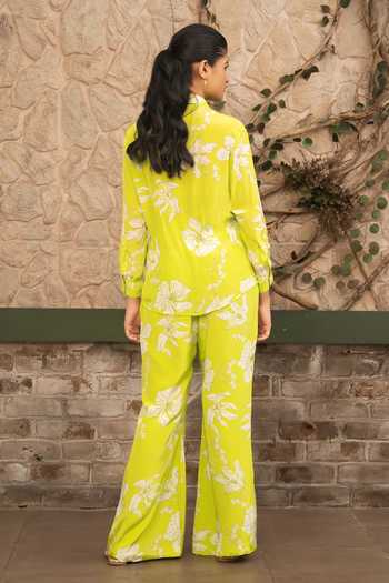 Senren By Eshana Raut Floral Print Shirt & Pant Set 