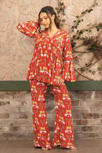 Senren By Eshana Raut Bohemian Print Kurta & Pant Set 