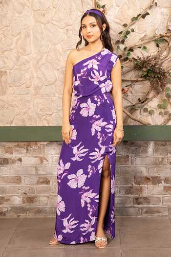 Senren By Eshana Raut Floral Print Top & Skirt Set 