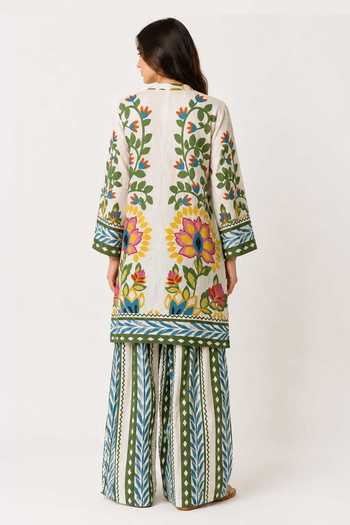Poppi Printed Kurta & Palazzo Set 