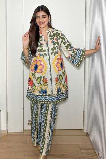 Poppi Printed Kurta & Palazzo Set 