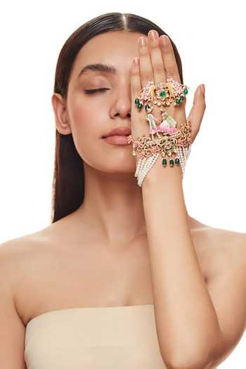 Raabta By Rahul Dildar Palm Cuff & Ring Set