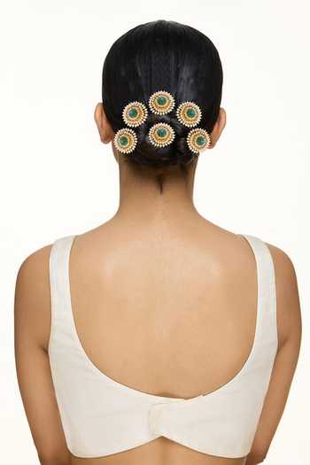 Raabta By Rahul Nobles Stroke Hairpins - Set Of 6