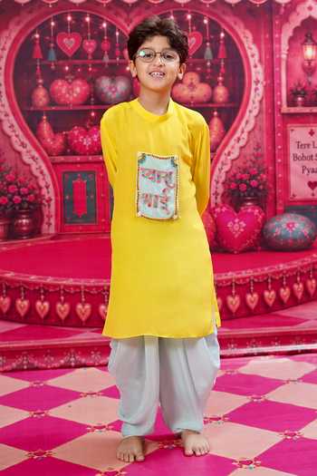 Panchhi By Kanupriya Tibrewala Pyaara Bhai Embroidered Kurta Set