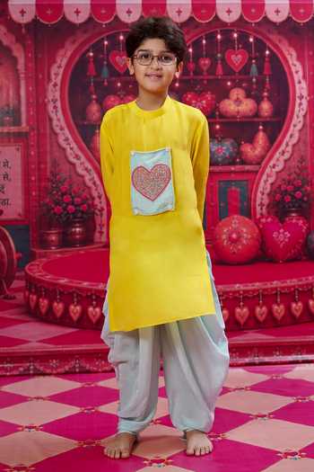Panchhi By Kanupriya Tibrewala Pyaara Bhai Embroidered Kurta Set