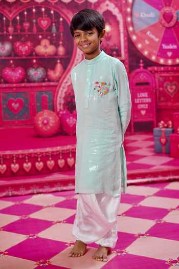 Panchhi By Kanupriya Tibrewala Akshar Embroidered Kurta Set