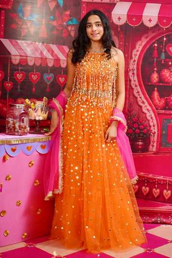 Panchhi By Kanupriya Tibrewala Dil Ki Dor Embroidered Lehenga Set