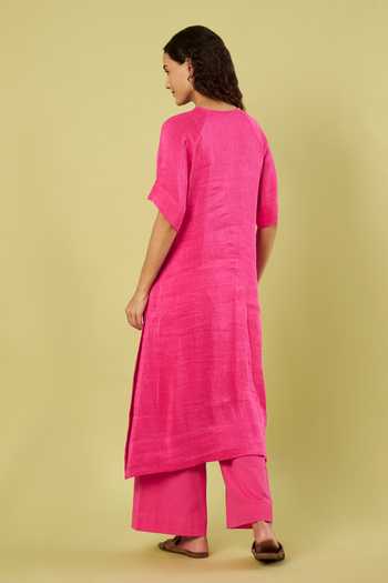 Vinusto Solid Kurta & Pant Set 