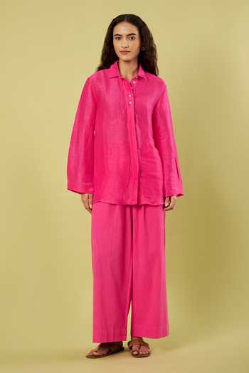 Vinusto Textured Pattern Shirt With Pant 