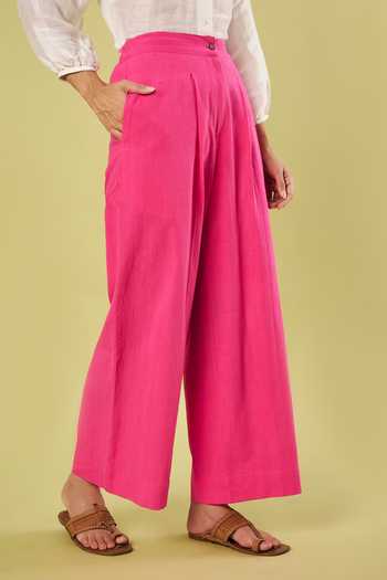 Vinusto Pink Linen, Handloom Cotton Collared Neck Textured Pattern Shirt With Pant at Aza Fashions Vinusto_Pink Linen, Handloom Cotton Collared Neck Textured Pattern Shirt With Pant _at_Aza_Fashions