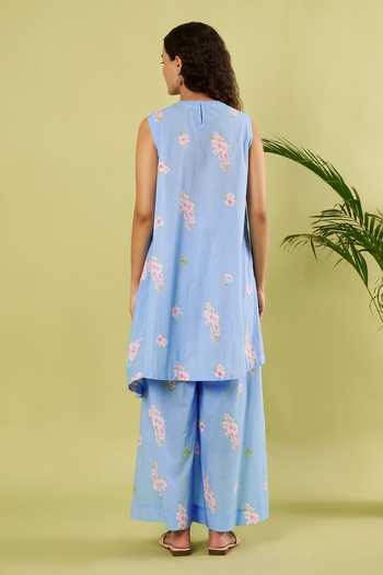 Vinusto Printed Kurta & Palazzo Set 