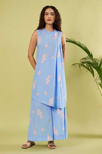 Vinusto Printed Kurta & Palazzo Set 