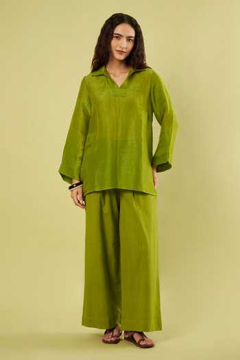 Vinusto Collared Top & Pant Set 
