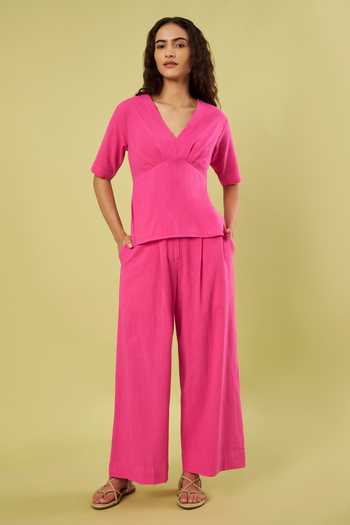 Vinusto V Neck Top & Pant Set 