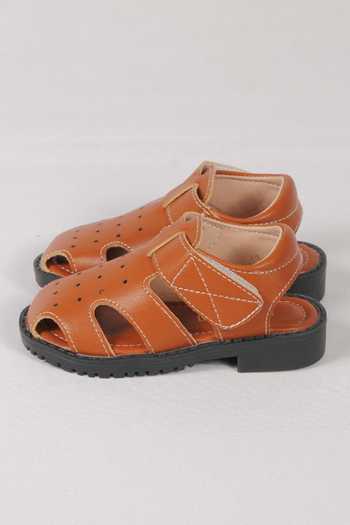 Ninobello Side Cut Embroidered Strappy Sandals