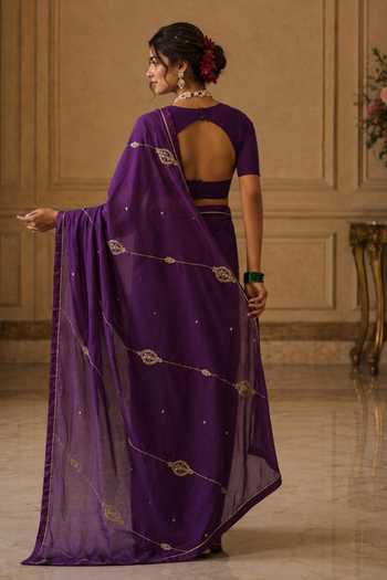 Jhambthreads Cotton Silk Saree With Unstitched Blouse Fabric
