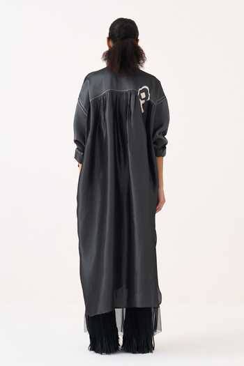Three Metallic Tissue Dress & Inner