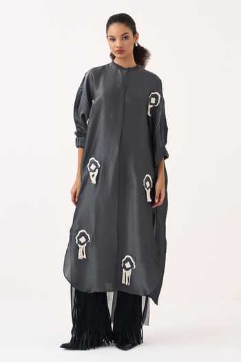Three Metallic Tissue Dress & Inner