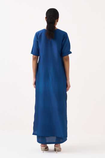 Three Chanderi & Mul Dress