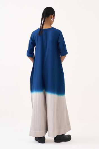Three Dip Dye Cotton Twill Jumpsuit 
