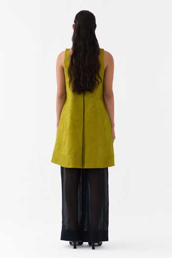 Three Crushed Chanderi Kurta