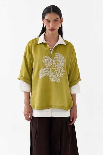 Three Metallic Tissue T-shirt & Shirt Set
