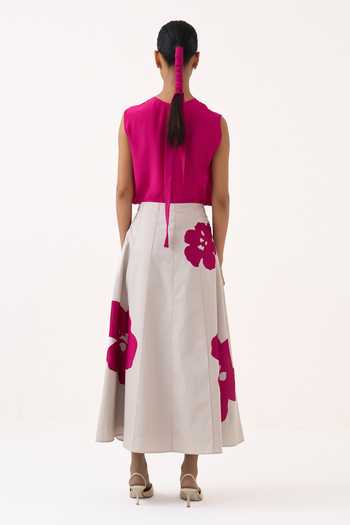 Three 100% Cotton Poplin Skirt