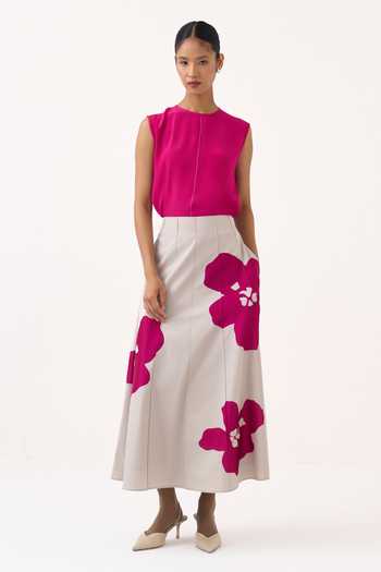 Three 100% Cotton Poplin Skirt