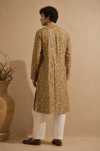 Mayank Modi - Men Printed Kurta Set