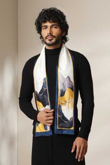 Buy Dusala Multi Color His And Her Abstract Silk Gift Set Buy_Dusala_Multi Color His And Her Abstract Silk Gift Set